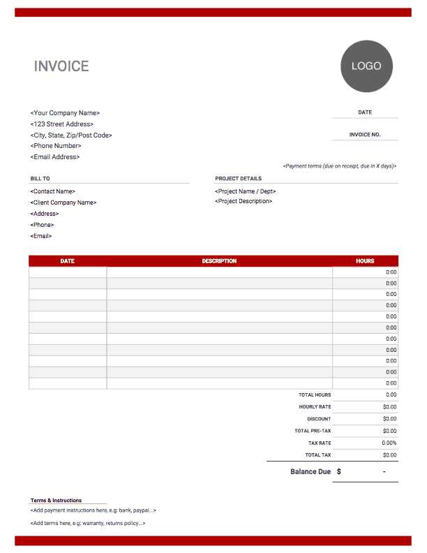 mechanic invoice template excel