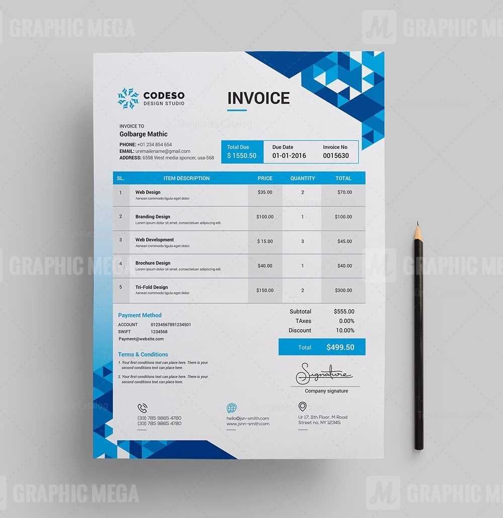 modern invoice template