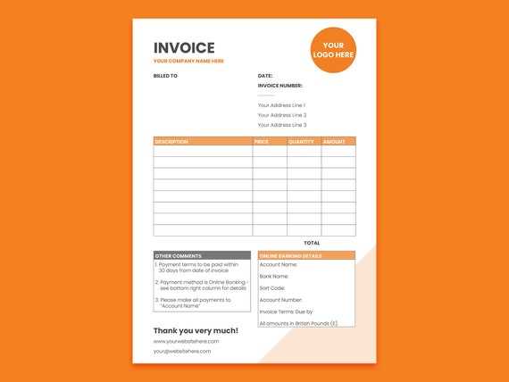 stationery invoice template