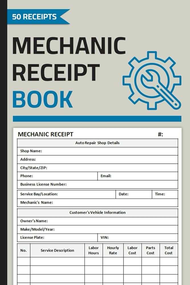 auto mechanic invoice template
