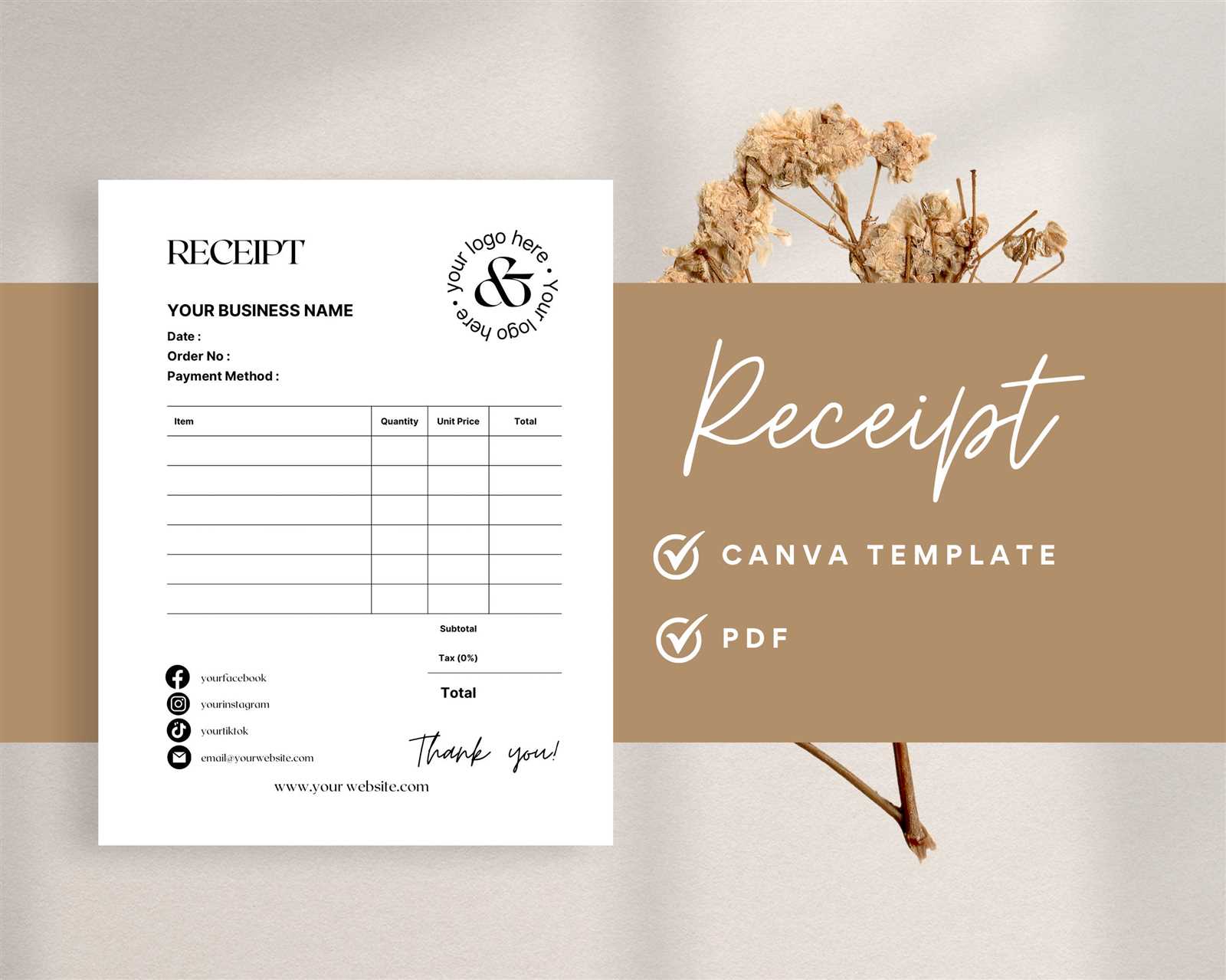 massage invoice template free