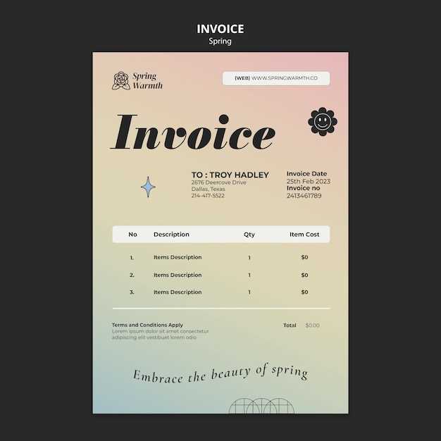 massage invoice template free