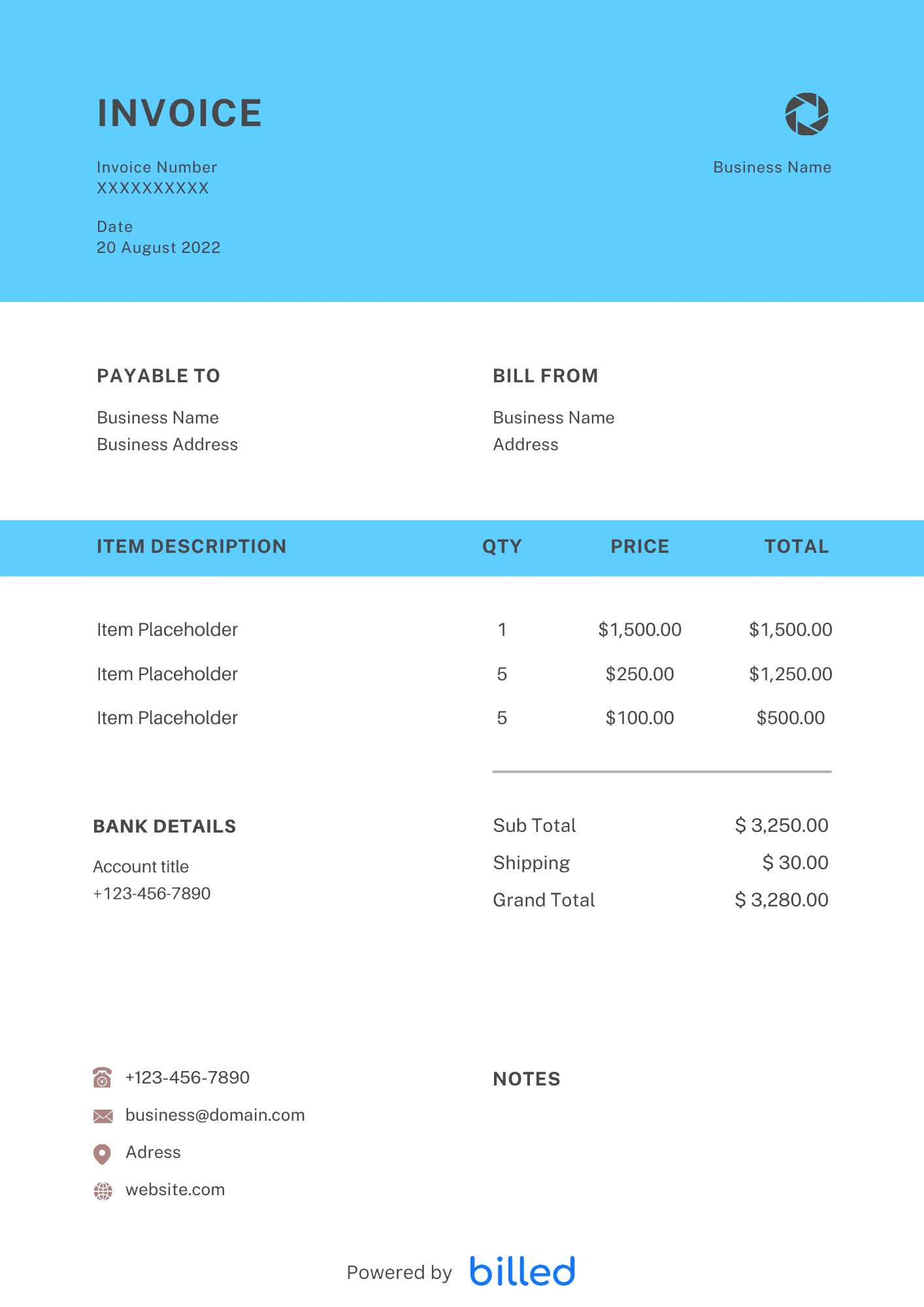 massage invoice template word