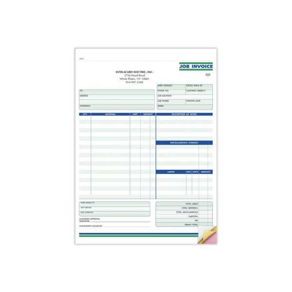 job invoice template