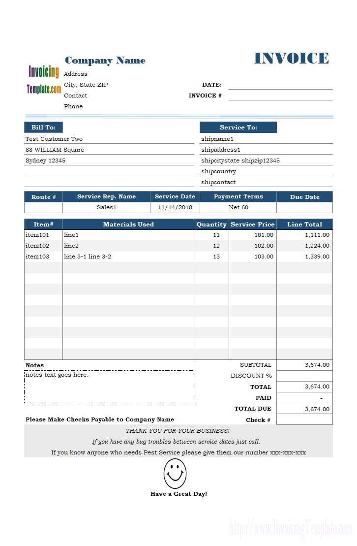 microsoft access invoice template free