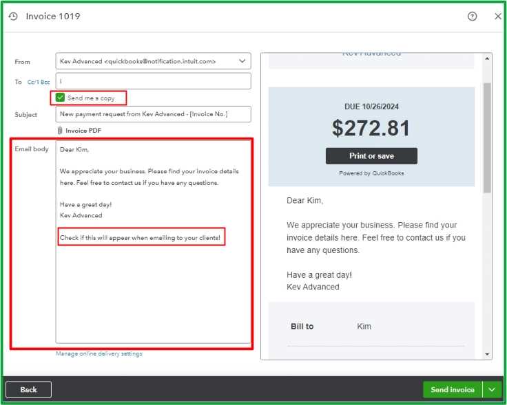 modify invoice template in quickbooks