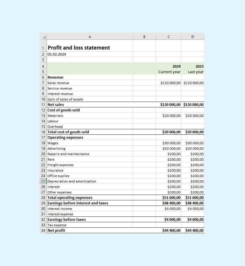 monthly invoice statement template