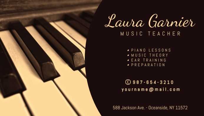 music teacher invoice template