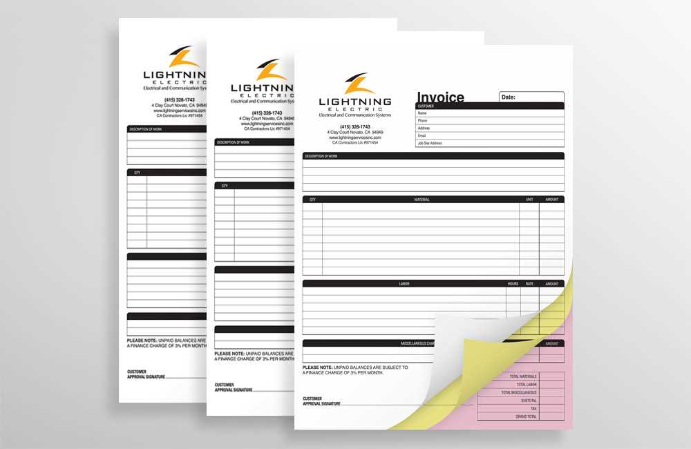 ncr invoice template