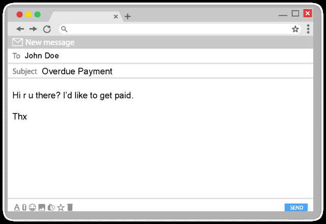 new invoice email template