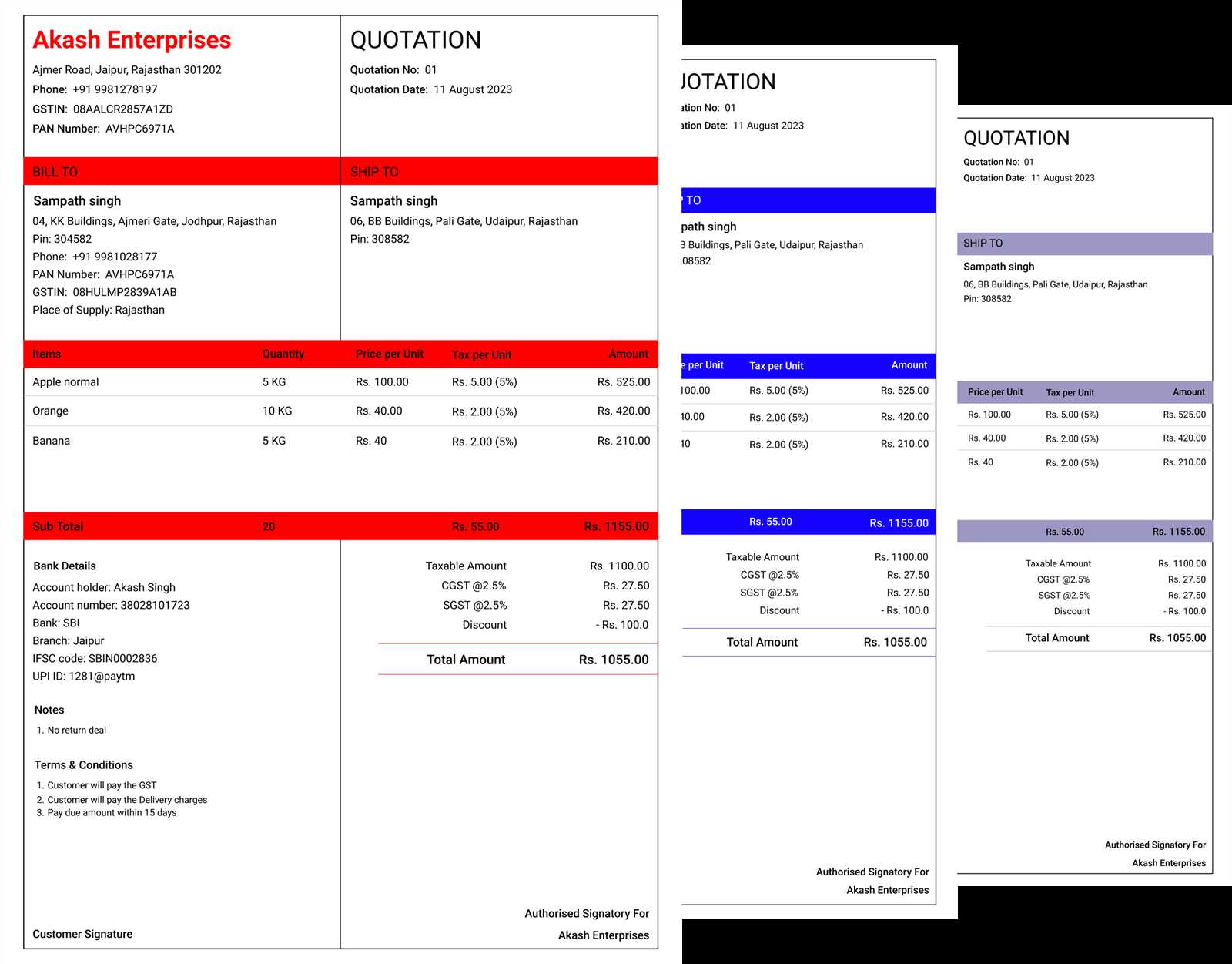 nike invoice template