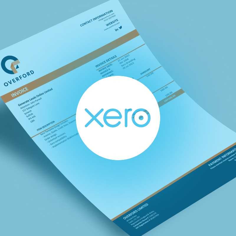 xero edit invoice template