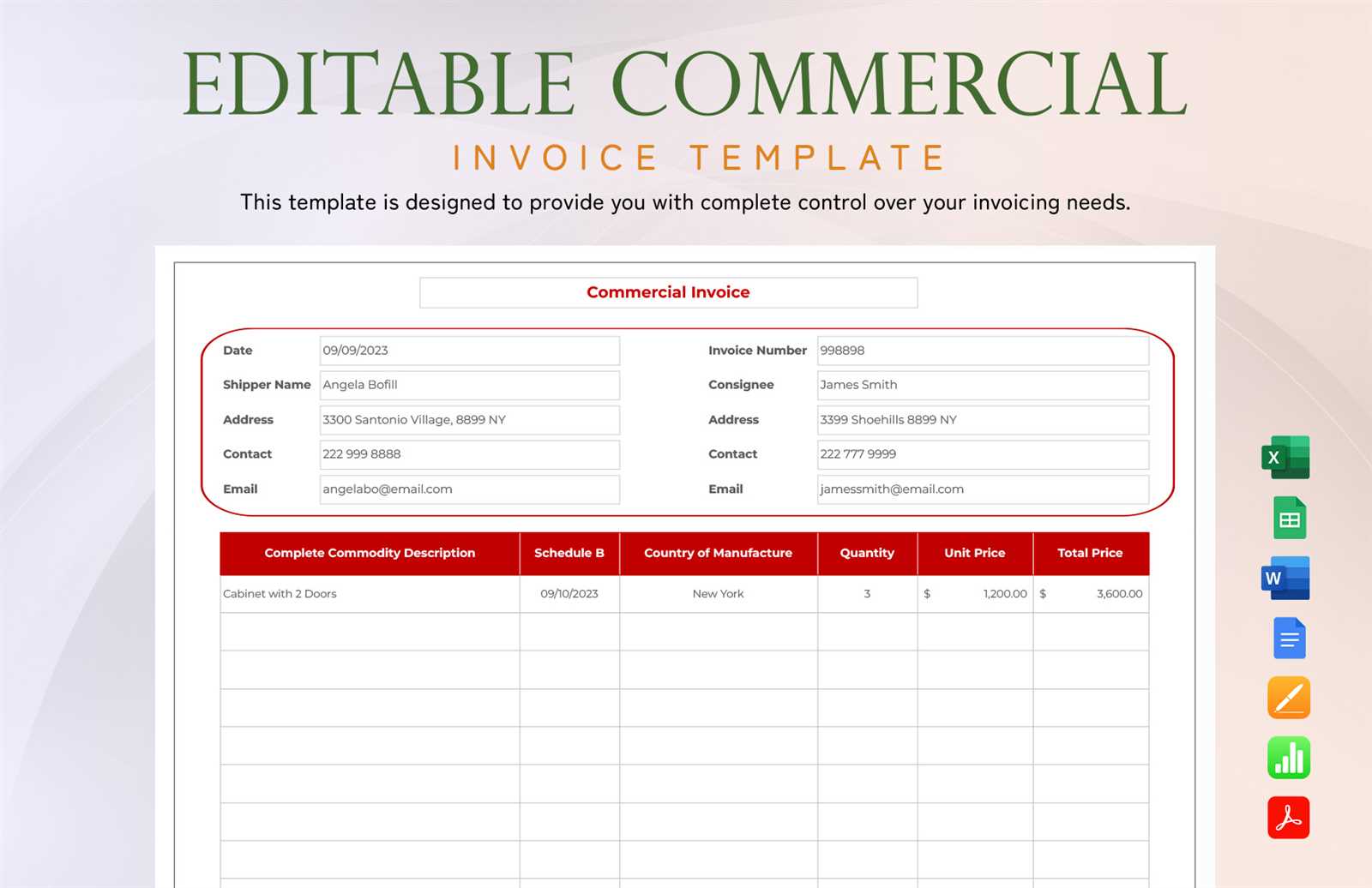 billings invoice templates
