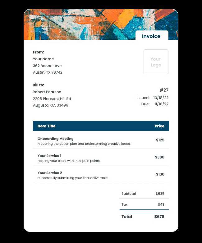 notary public invoice template