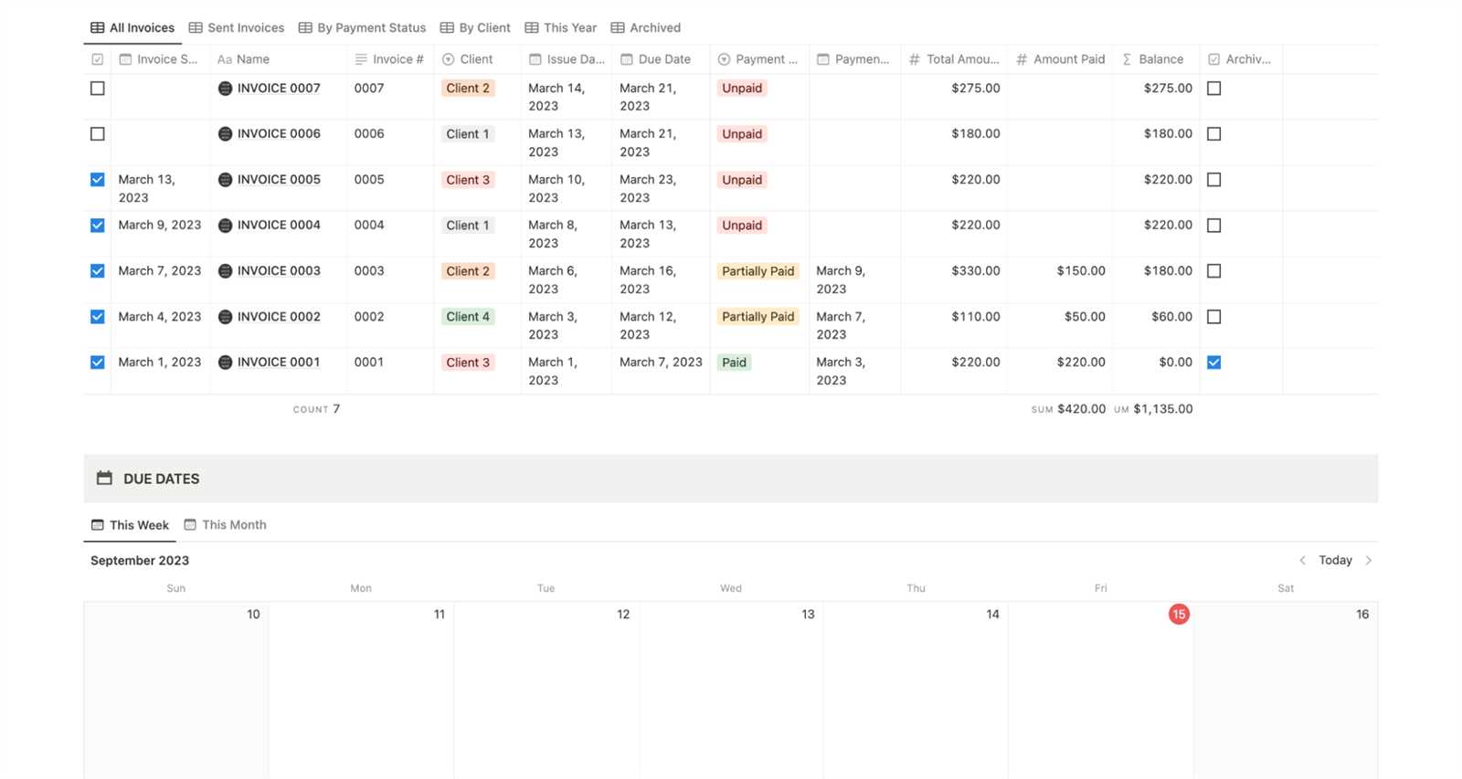 notion invoice template free