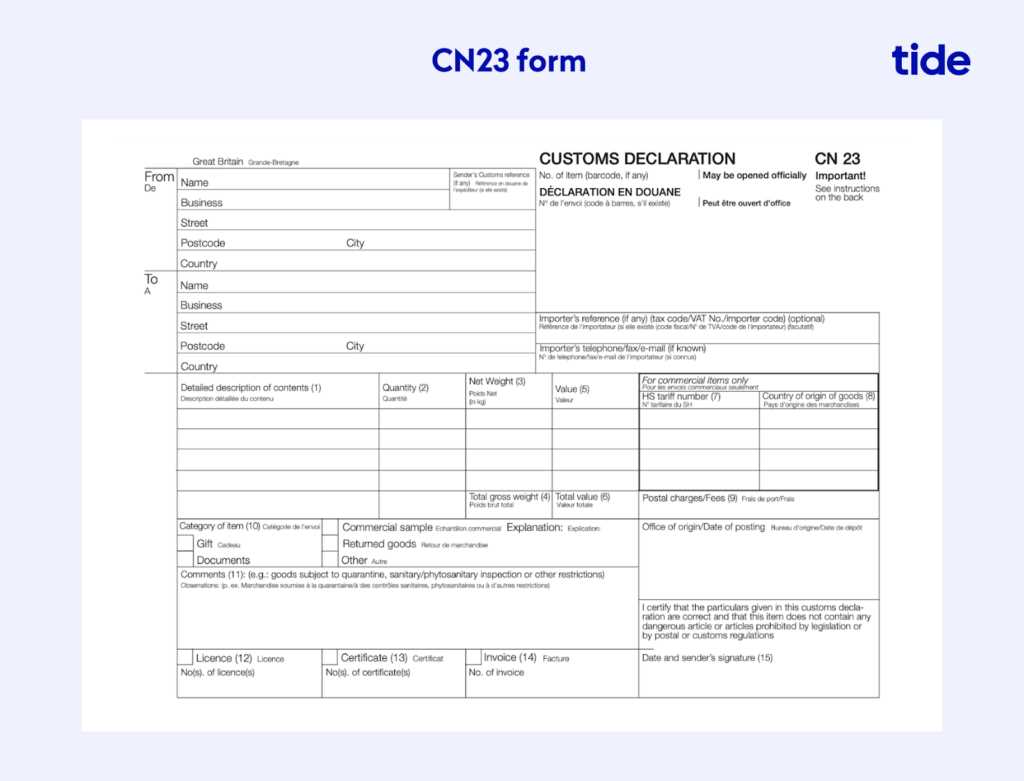 us customs invoice template