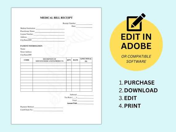 printable format medical records fee invoice template