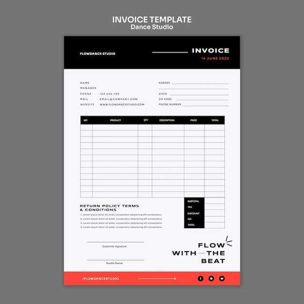 clothing store invoice template download