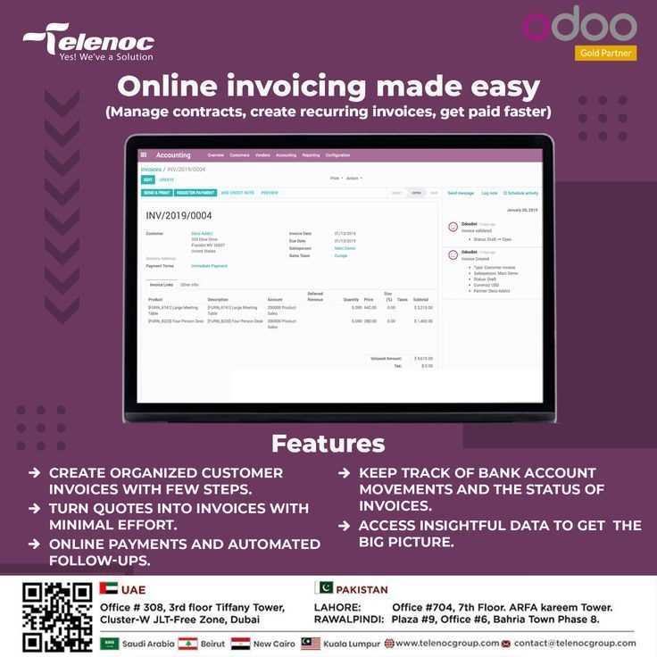 odoo template invoice