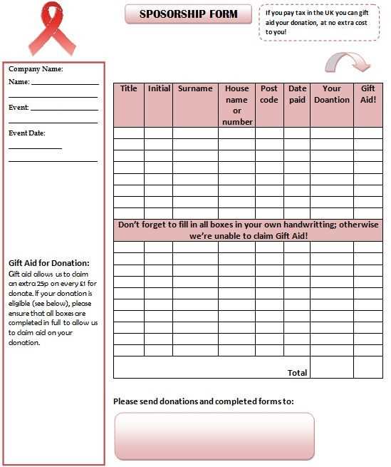 sponsorship invoice template excel