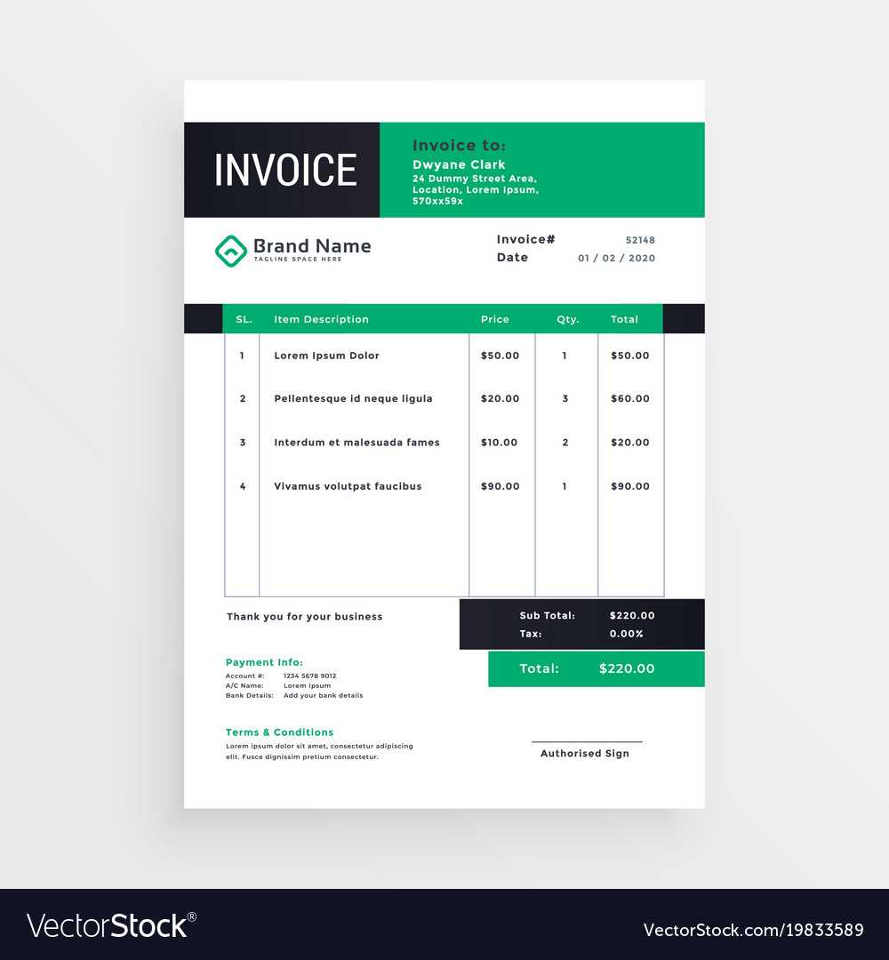 cool invoice template