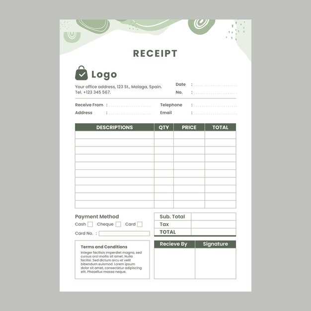 invoice receipt templates