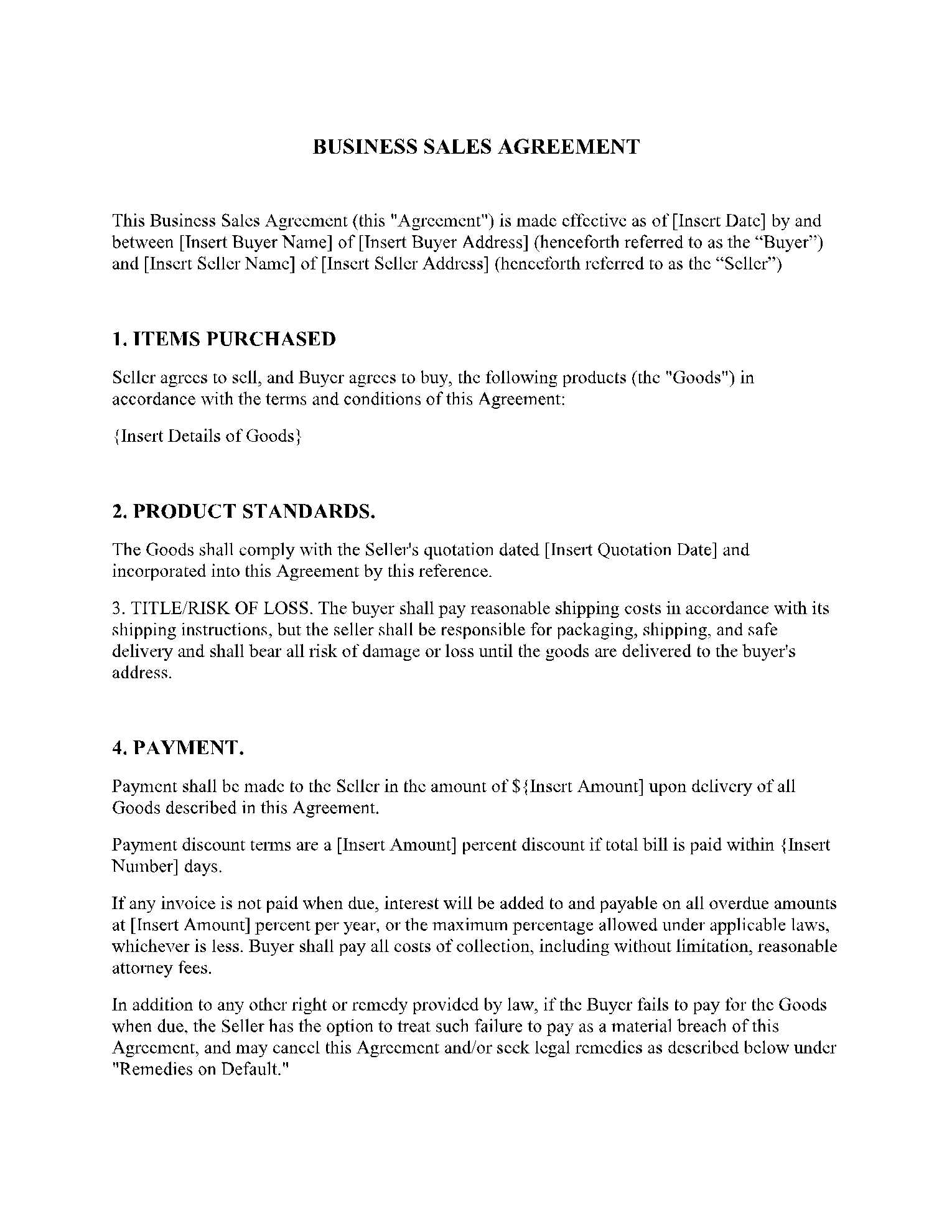 invoice discounting agreement template