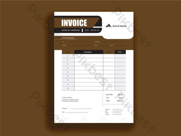 paid invoice receipt template
