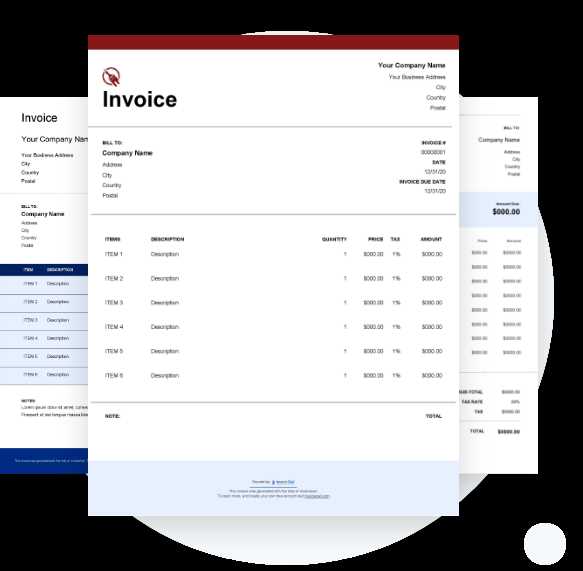 painter invoice template