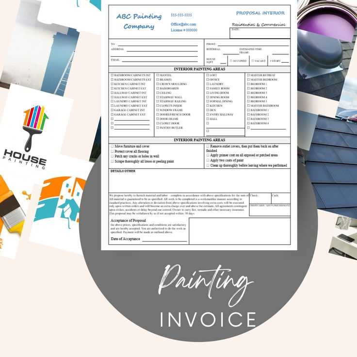 painting invoice template word