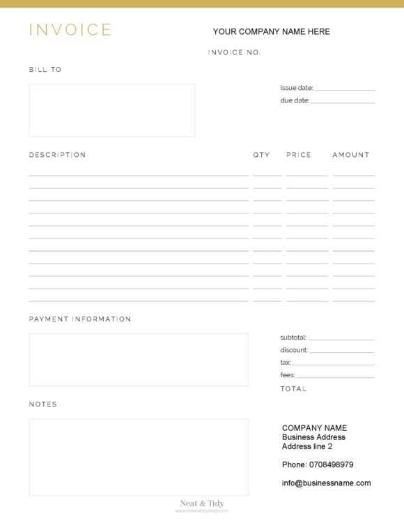 perpetual invoice template
