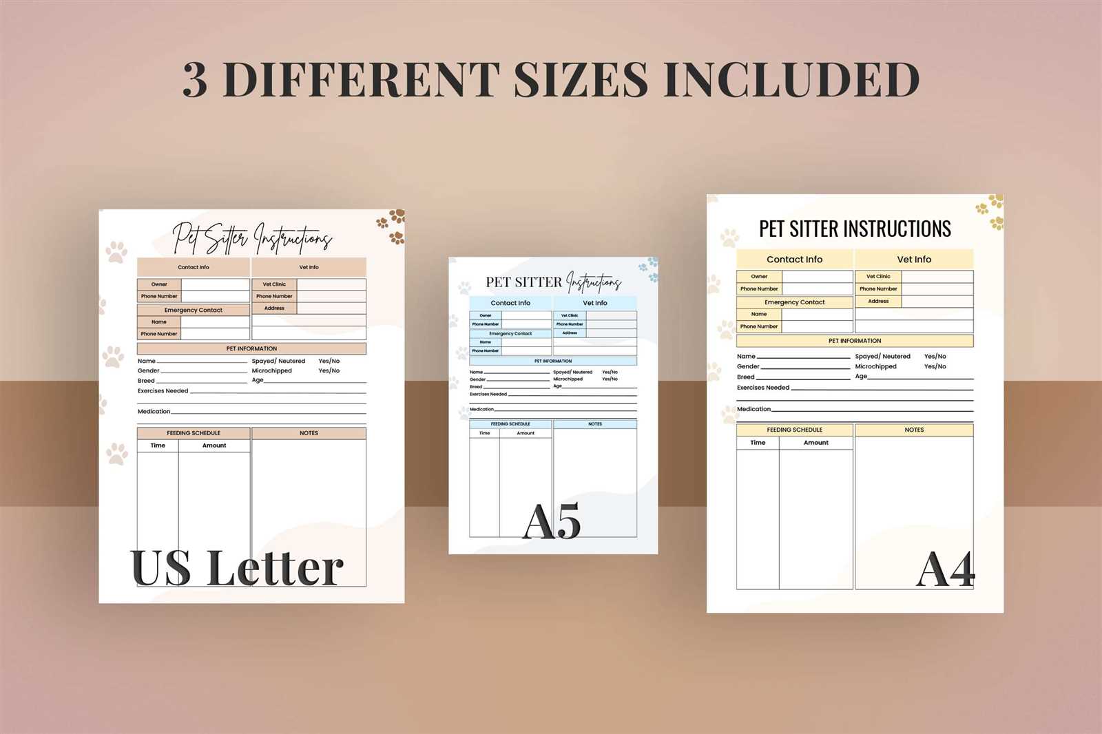 pet sitting invoice template