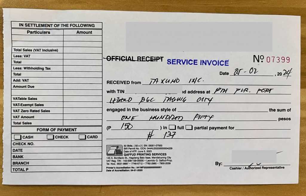 philippines invoice template