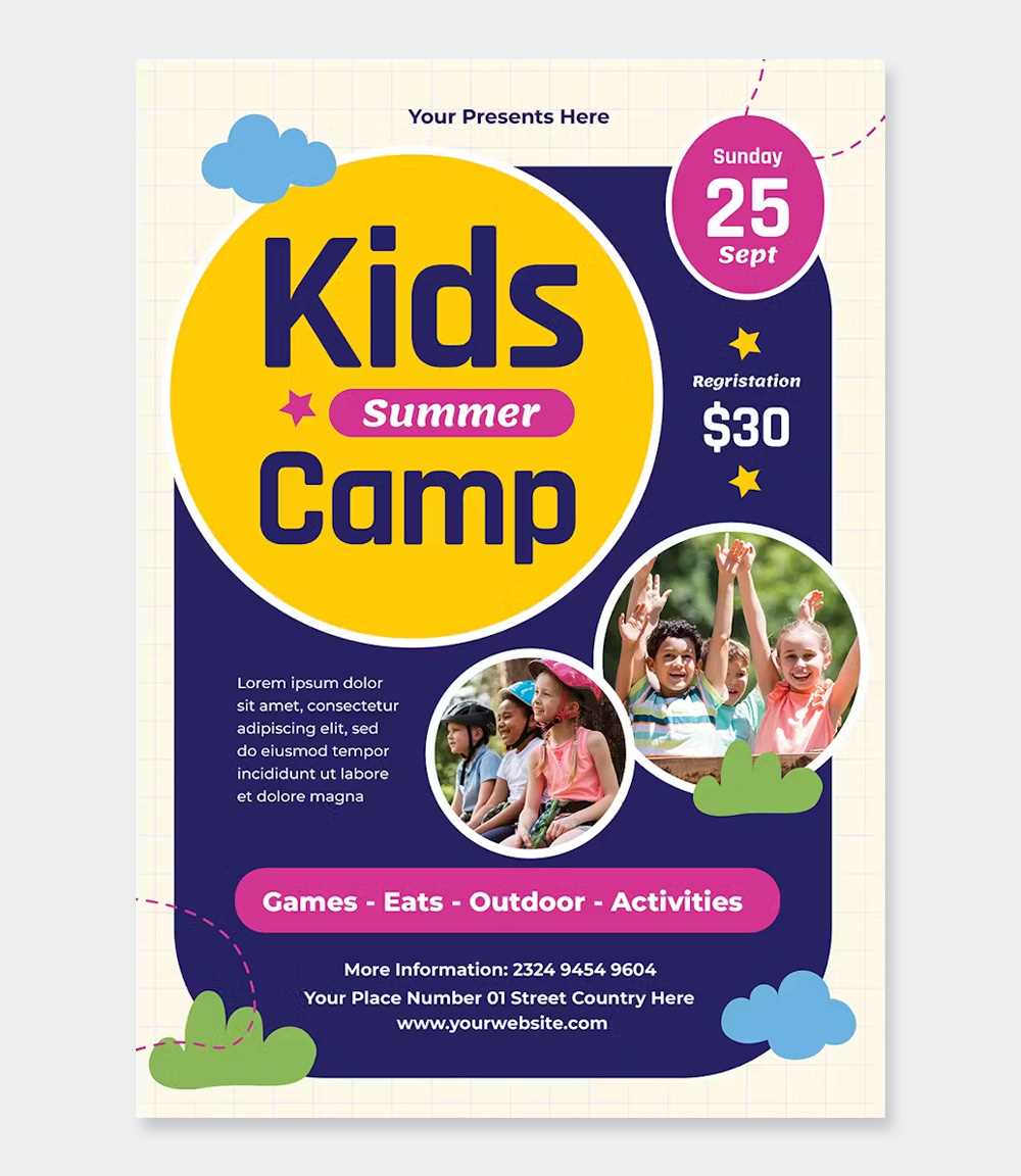 summer camp invoice template