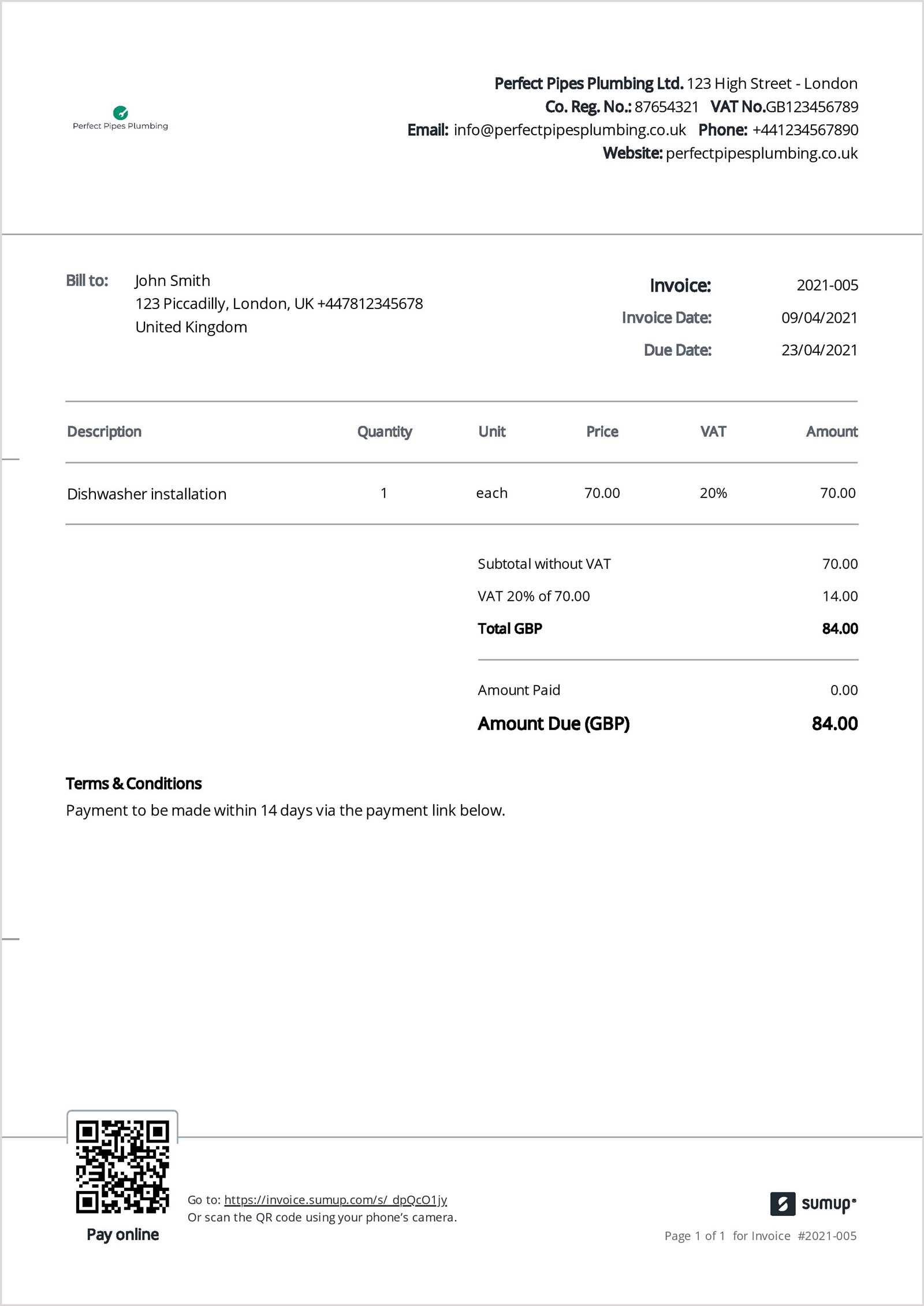 plumbing invoice template excel