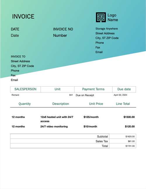 refund invoice template