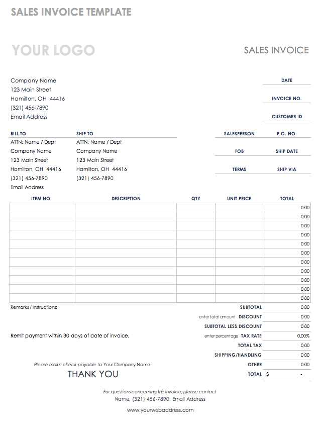 editable invoice template pdf