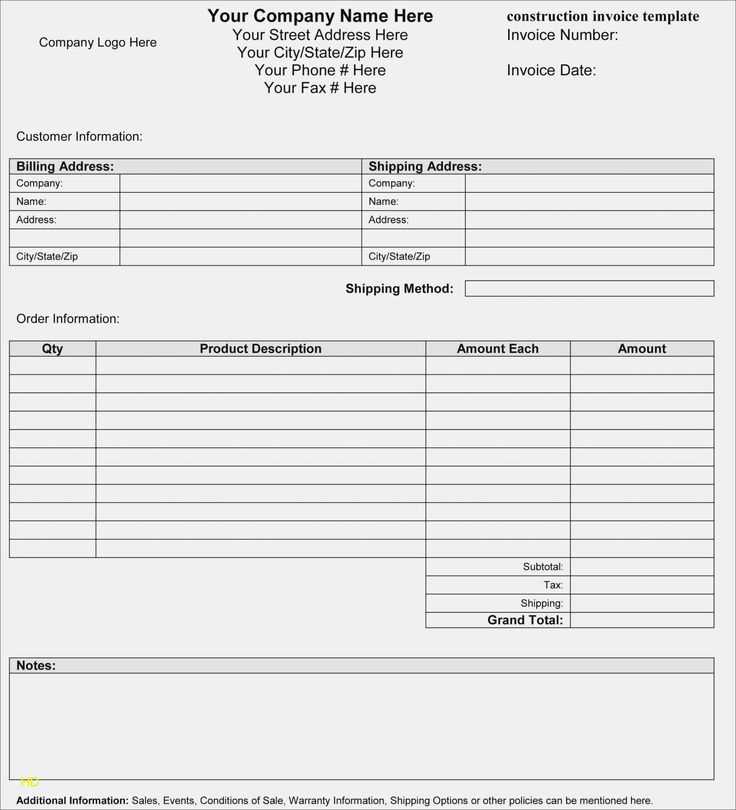 post production invoice template