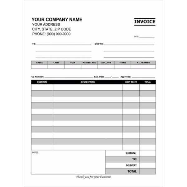 personalized invoice template