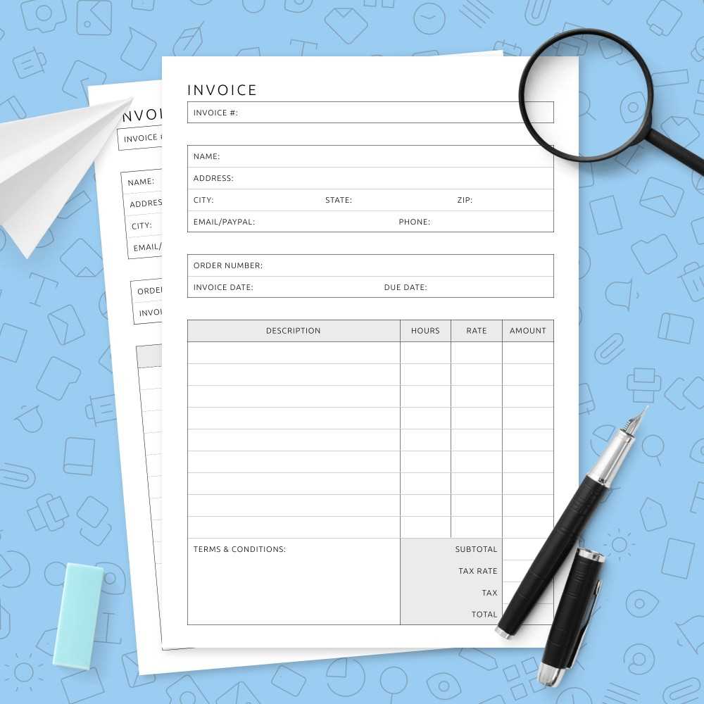 printable free invoice template pdf