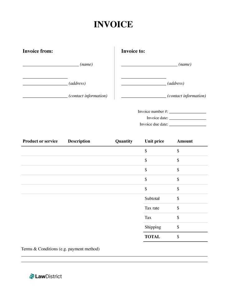 professional invoice template word