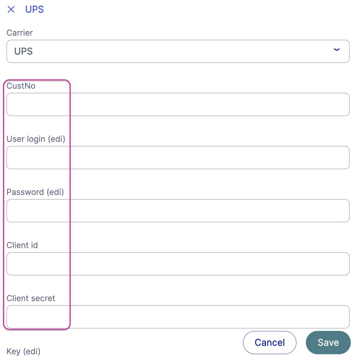 proforma invoice template ups