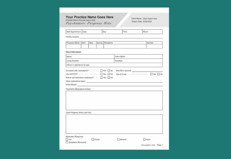 psychiatrist invoice template