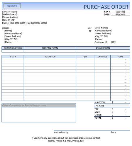 purchase invoice template excel