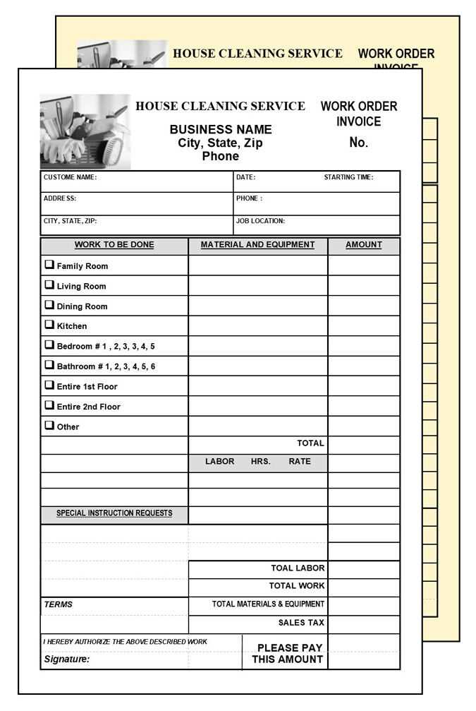 free cleaning service invoice template