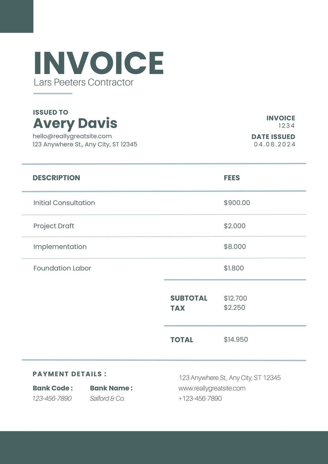 free invoice template printable