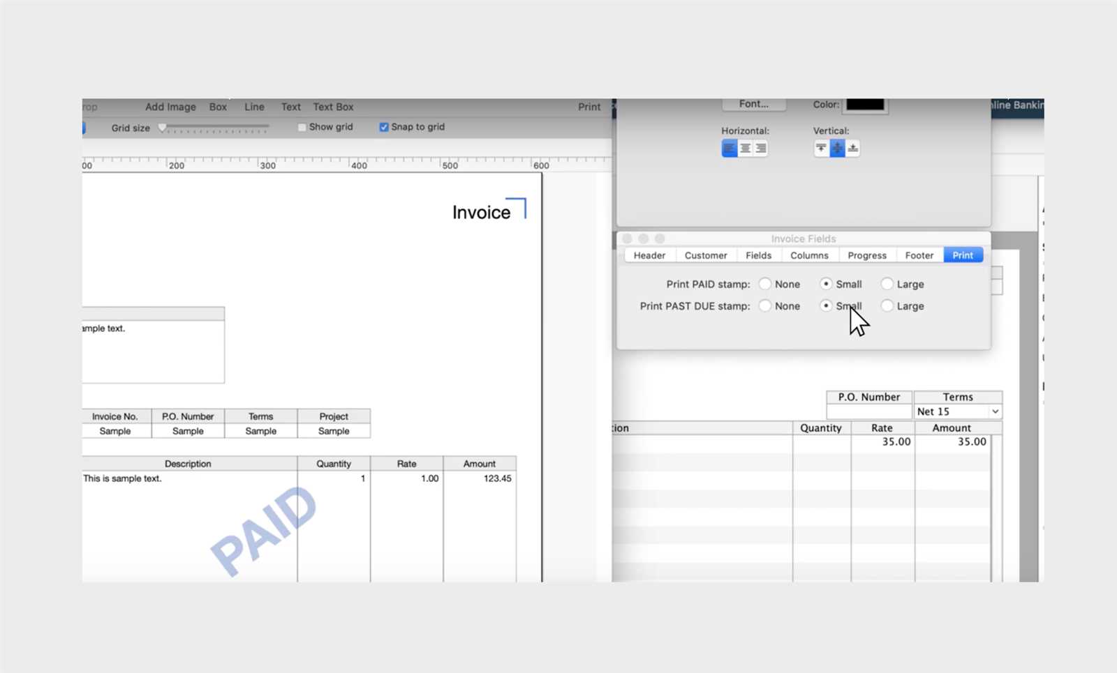 quickbooks for mac invoice templates