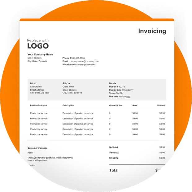 quickbooks hvac invoice template