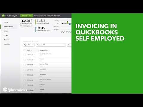 quickbooks self employed invoice template