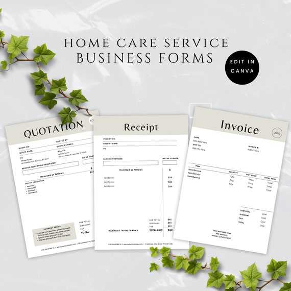 home invoice template